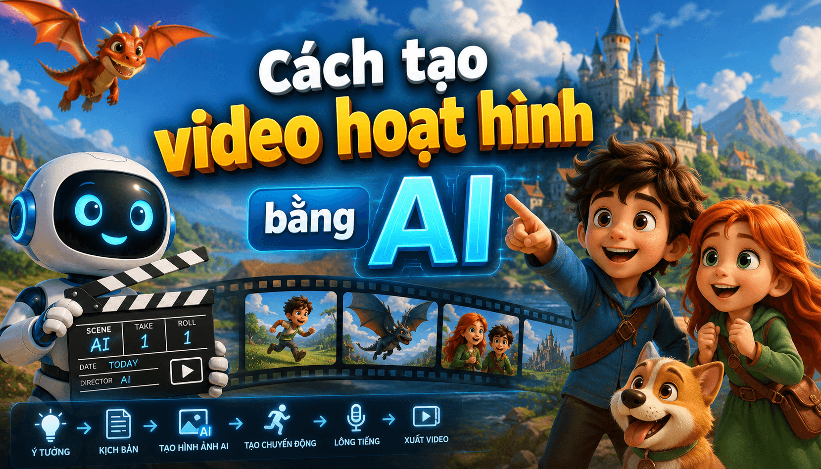 Hướng dẫn cách dùng AI làm video hoạt hình từ A – Z cho người mới